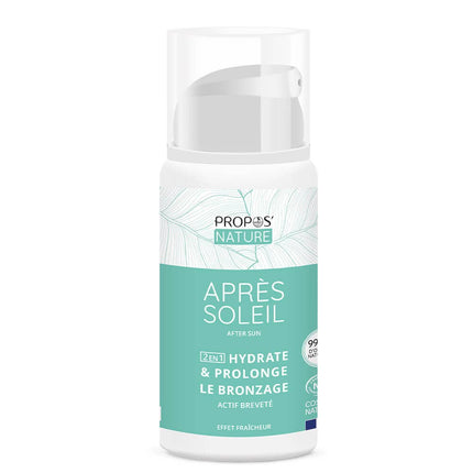 Gel pós-solar apaziguante com aloé vera, lavanda e malva
