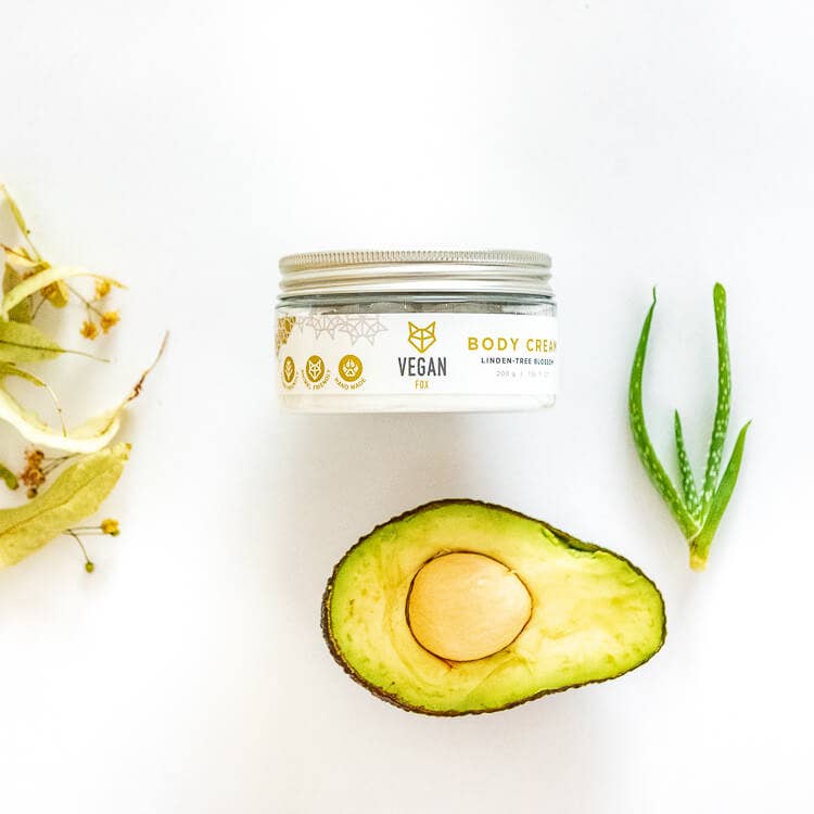 Creme corporal de flor de tília com aloé vera — Vegan Fox