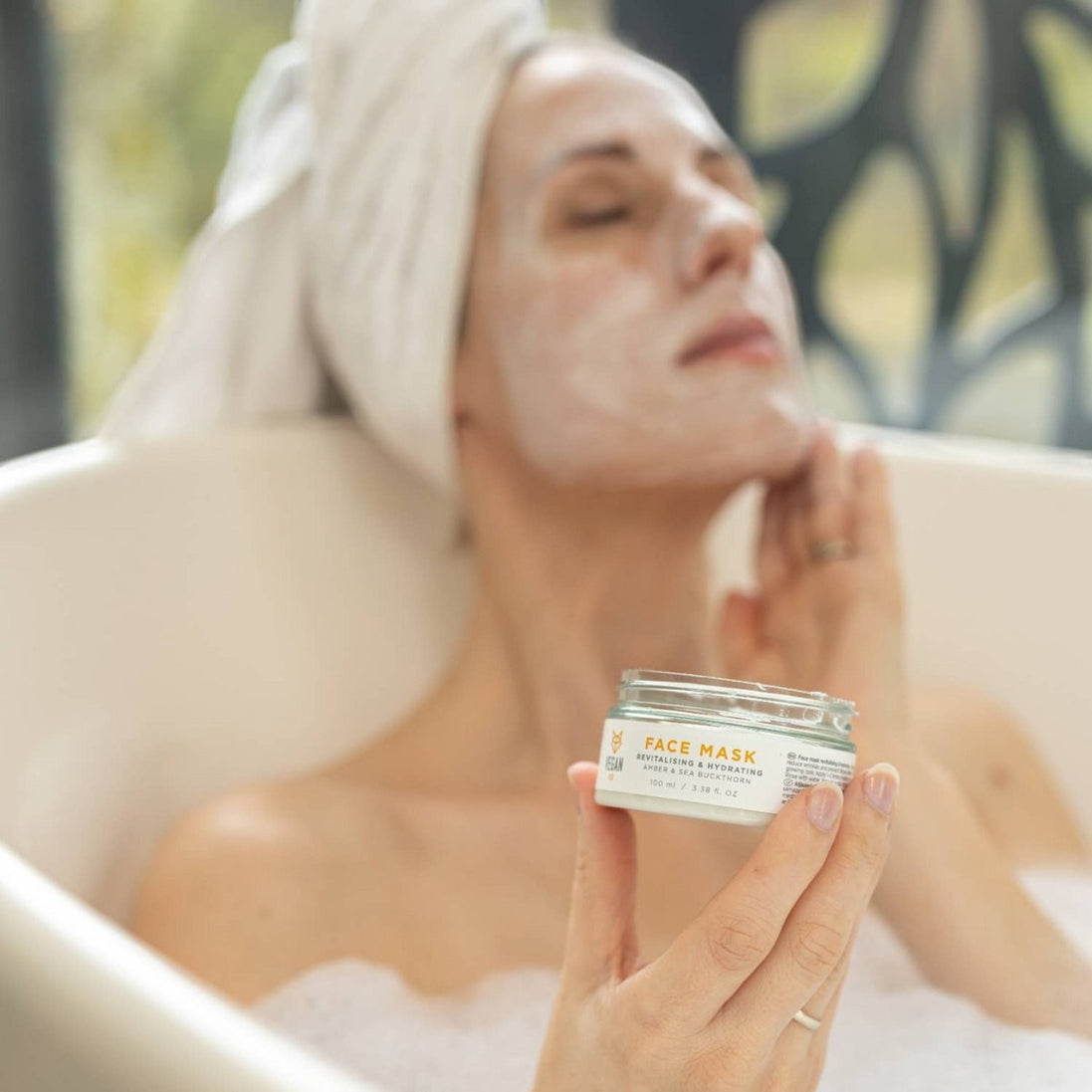 Máscara Facial Revitalizante com Espinheiro-Marítimo, Âmbar e Péptidos