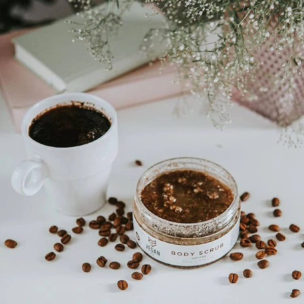 Embalagem do esfoliante corporal de café