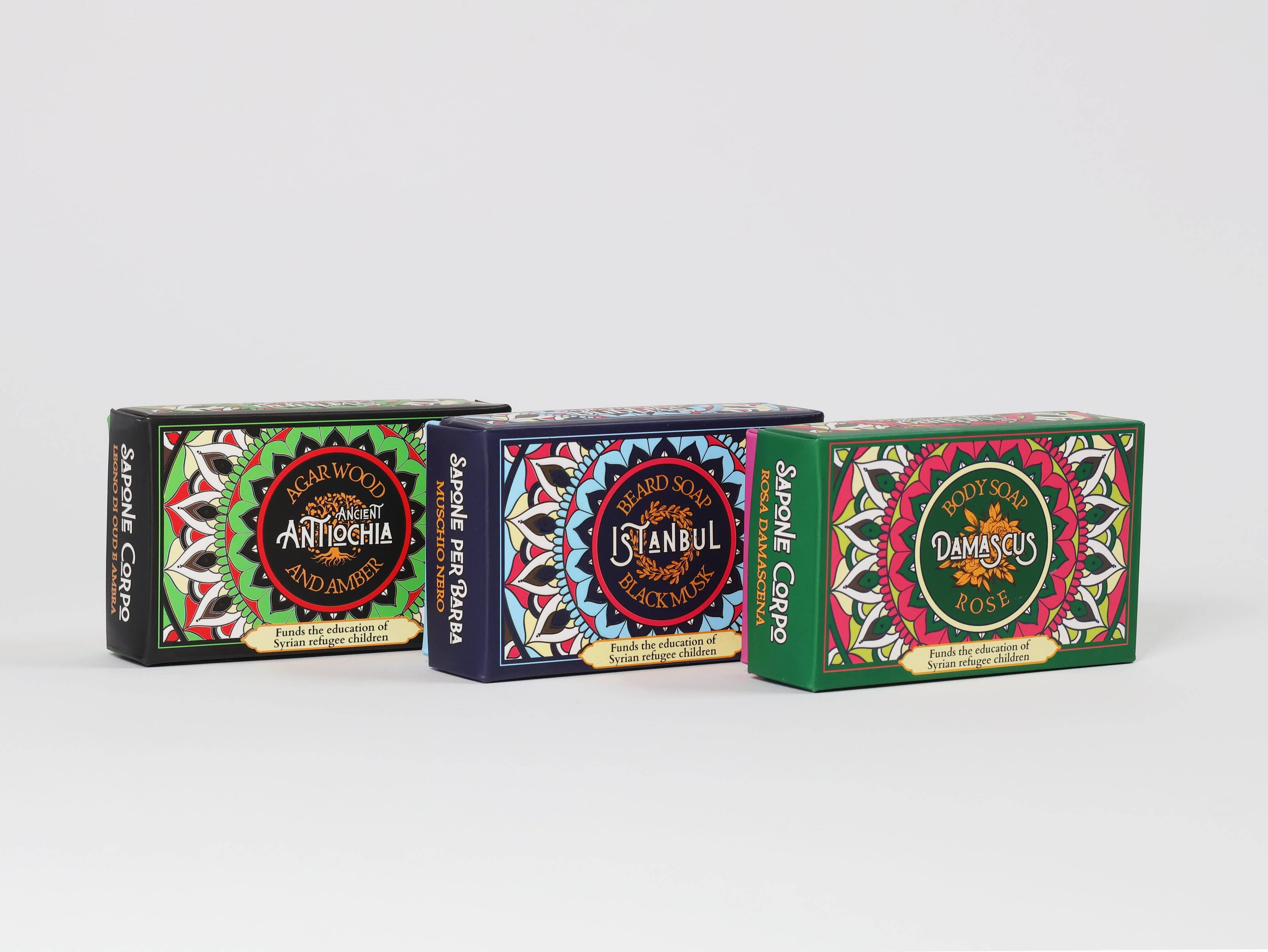 Sabonete Aleppo com Fragrância de Rosa Damascena, Almíscar Negro e Oud-Âmbar