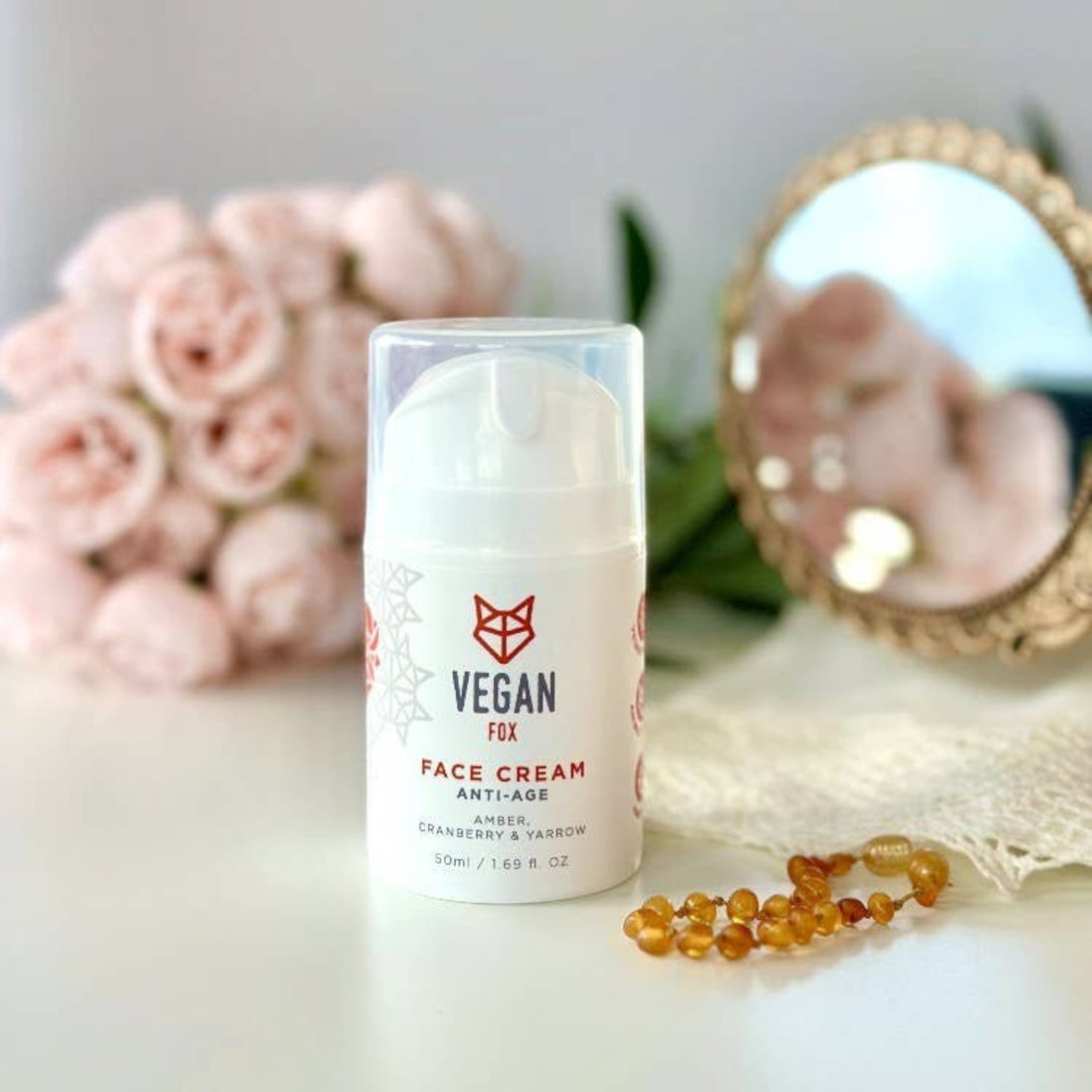 Creme Facial Anti-Idade com Arando, Âmbar e Péptidos