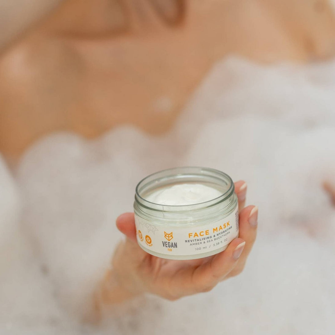 Máscara Facial Revitalizante com Espinheiro-Marítimo, Âmbar e Péptidos