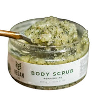 Esfoliante Corporal de Menta com Karité, Jojoba e Óleo de Grainha de Uva