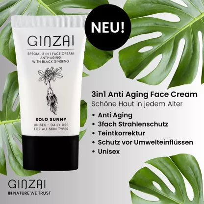 Embalagem do creme de rosto 3 em 1 anti-idade SPF 50+