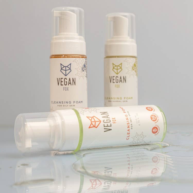 Espuma de limpeza facial para pele oleosa e mista