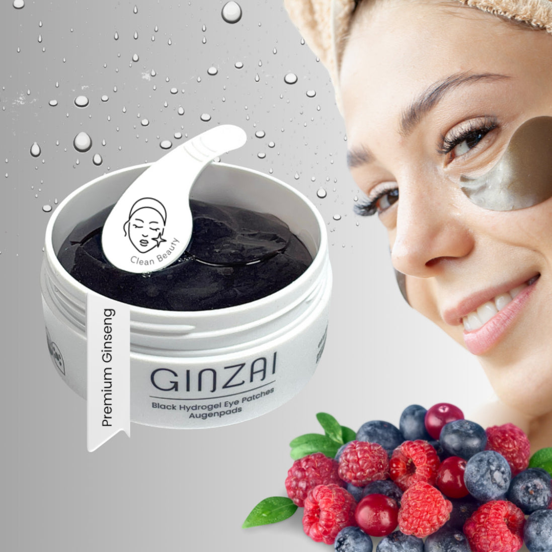 Eye Patches em Hidrogel com Ginseng
