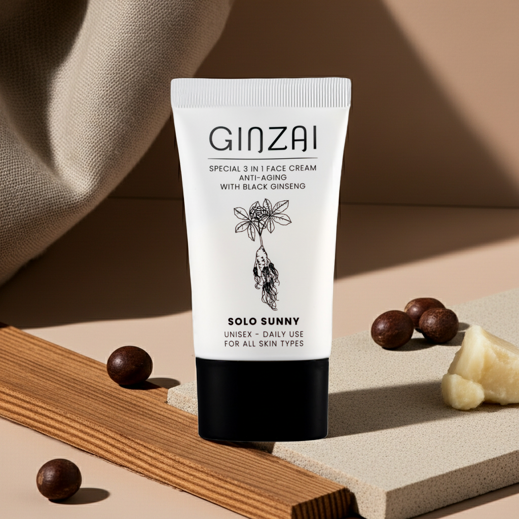 Creme anti-idade com proteção solar para o rosto