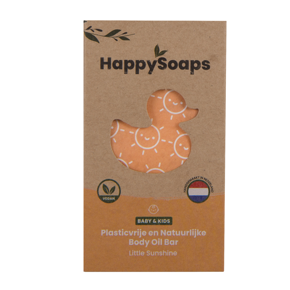 Barra de Óleo Corporal para Bebé e Criança com Jojoba e Cacau · HappySoaps · 60 g