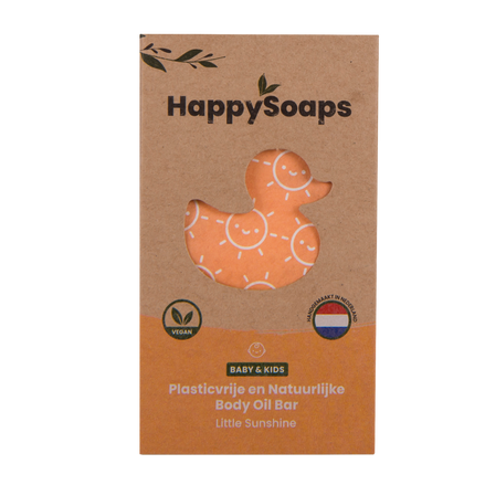 Barra de Óleo Corporal para Bebé e Criança com Jojoba e Cacau · HappySoaps · 60 g