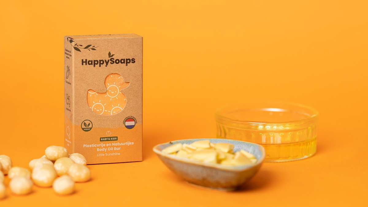 Barra de Óleo Corporal para Bebé e Criança com Jojoba e Cacau — ambiente · HappySoaps