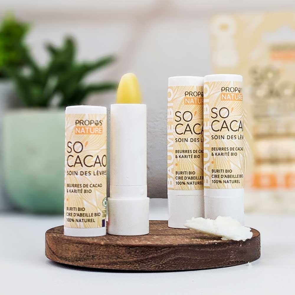 Bálsamo Labial So'Cacao Bio – Nutrição Intensa com Manteiga de Cacau e Karité