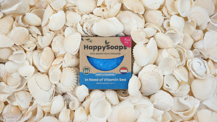 Champô e Gel de Duche Sólido 2 em 1 com Aroma a Mar — ambiente · HappySoaps