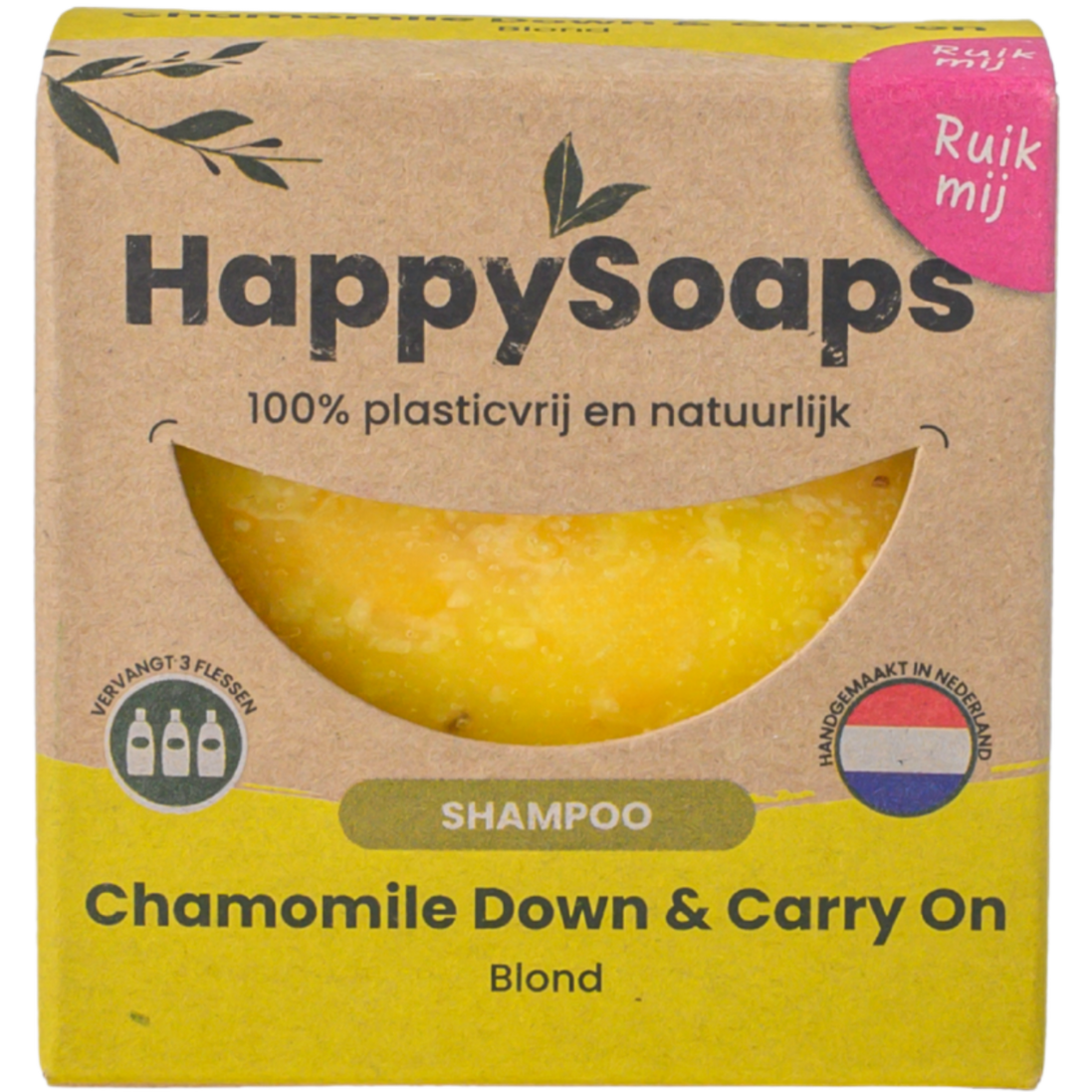 Champô Sólido com Aroma de Camomila para Cabelo Louro · HappySoaps · 70 g