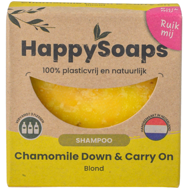 Champô Sólido com Aroma de Camomila para Cabelo Louro · HappySoaps · 70 g