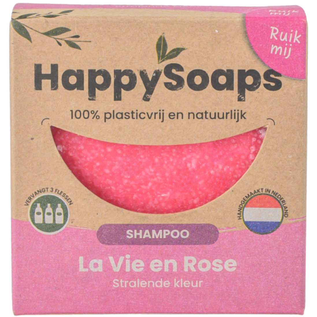 Champô Sólido com Aroma de Rosa e Óleo de Gerânio · HappySoaps · 70 g