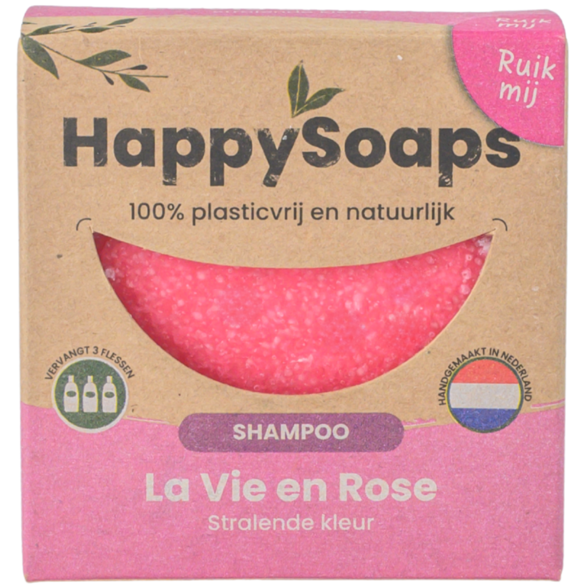 Champô Sólido com Aroma de Rosa e Óleo de Gerânio · HappySoaps · 70 g