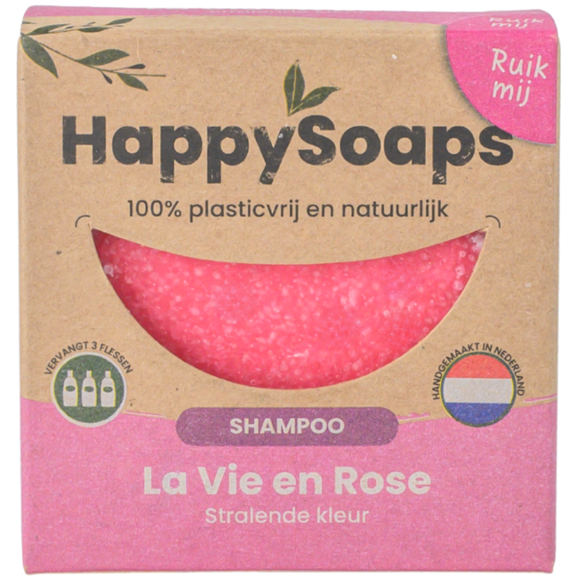 Champô Sólido com Aroma de Rosa e Óleo de Gerânio · HappySoaps · 70 g