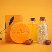 Champô Sólido com Óleo de Argão para Cabelo Danificado — ambiente · HappySoaps