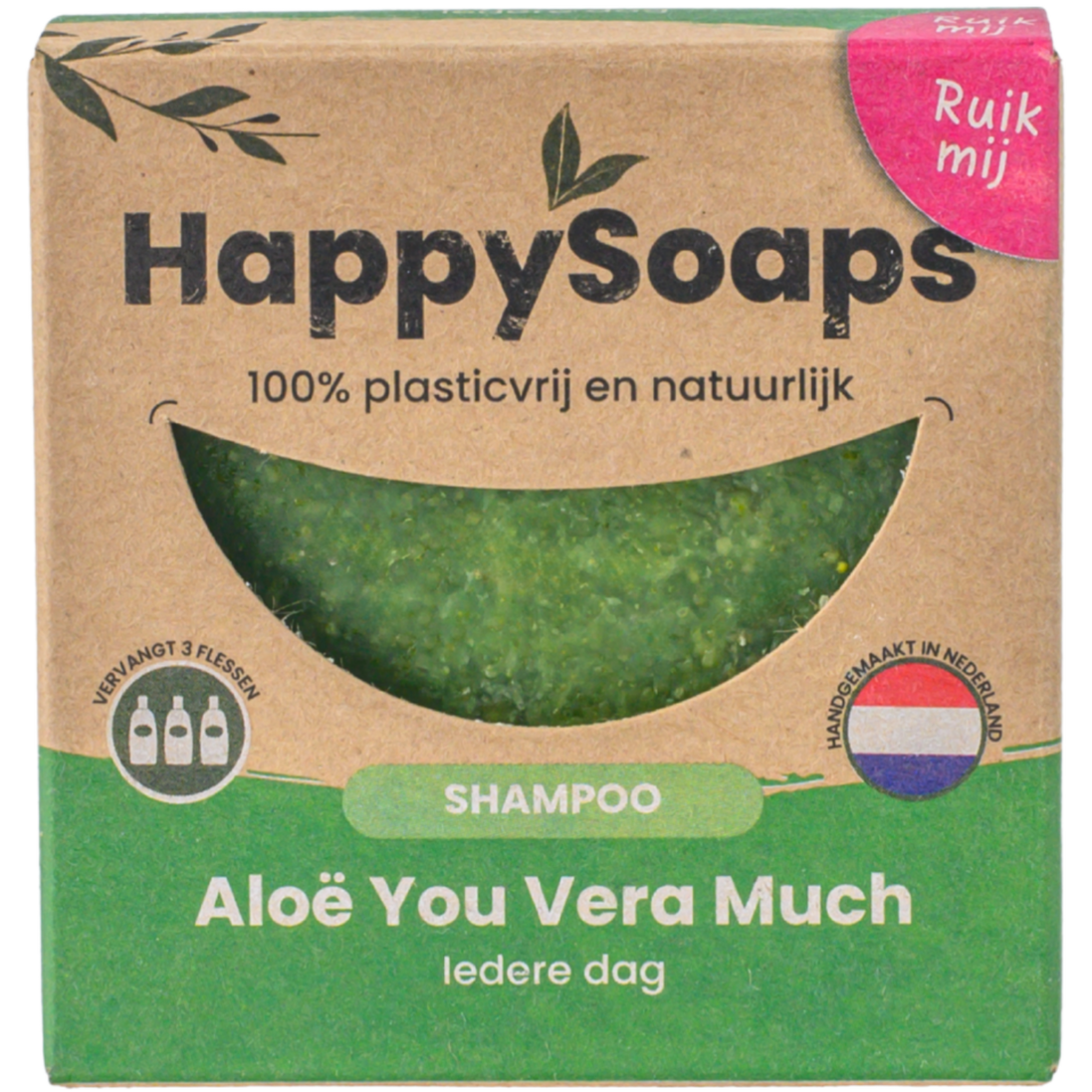 Champô Sólido de Aloé Vera para Uso Diário · HappySoaps · 70 g