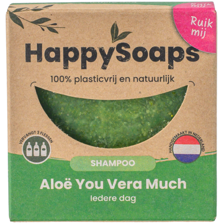 Champô Sólido de Aloé Vera para Uso Diário · HappySoaps · 70 g