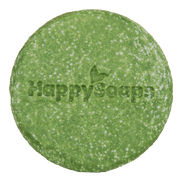 Detalhe e escala — Champô Sólido de Aloé Vera para Uso Diário · HappySoaps · 70 g