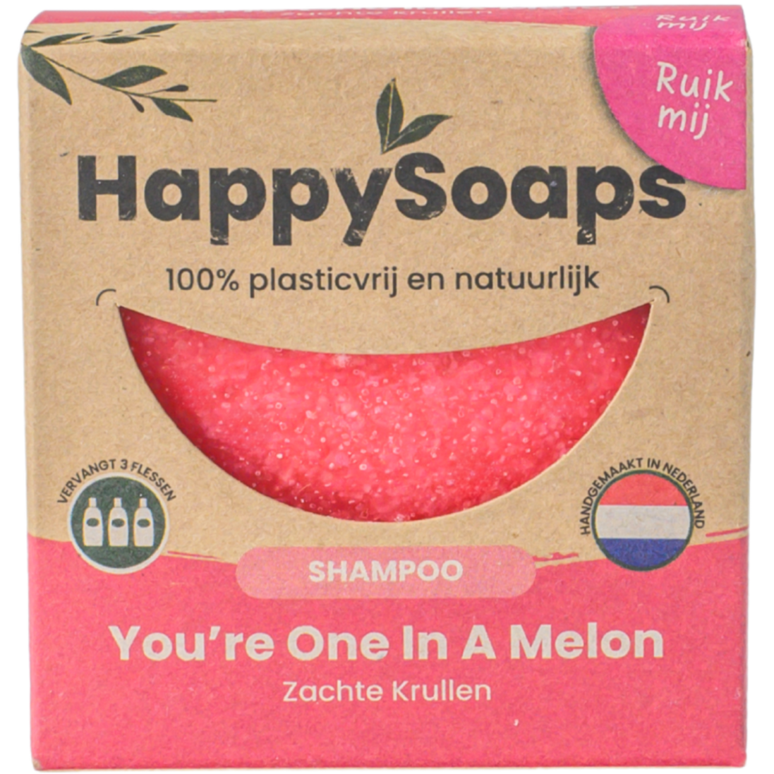 Champô Sólido para Caracóis com Óleo de Semente de Melancia · HappySoaps · 70 g