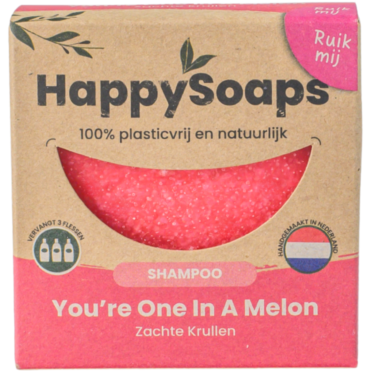 Champô Sólido para Caracóis com Óleo de Semente de Melancia · HappySoaps · 70 g