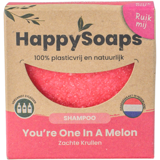 Champô Sólido para Caracóis com Óleo de Semente de Melancia · HappySoaps · 70 g