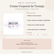 Benefícios e modo de uso — Creme Corporal de Toranja · Vegan Fox Cosmetics