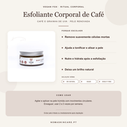 Benefícios e modo de uso — Esfoliante Corporal de Café · Vegan Fox Cosmetics