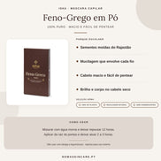 Máscara Feno-Grego em Pó 100% Puro