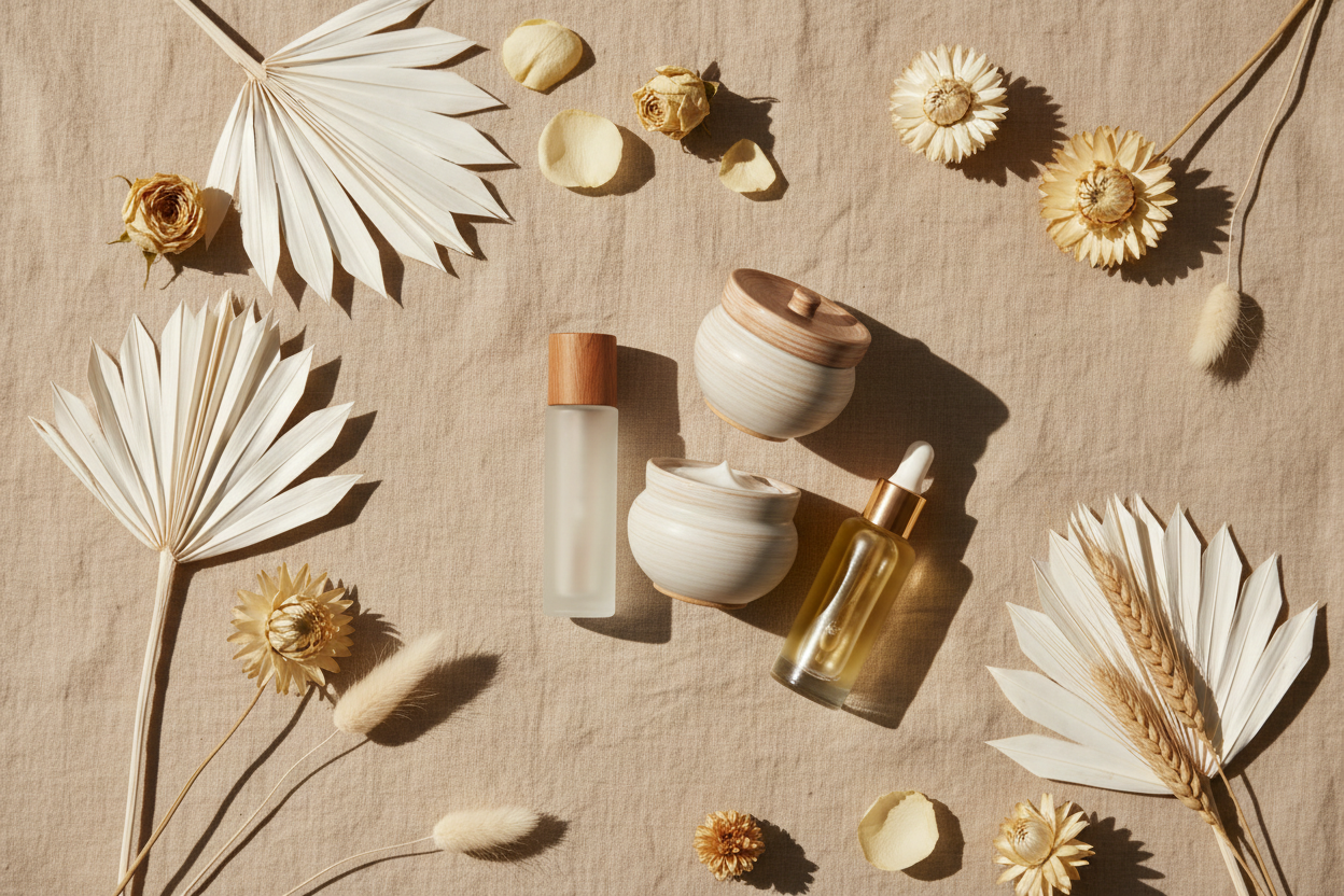 Hero banner Nõma - flat lay produtos