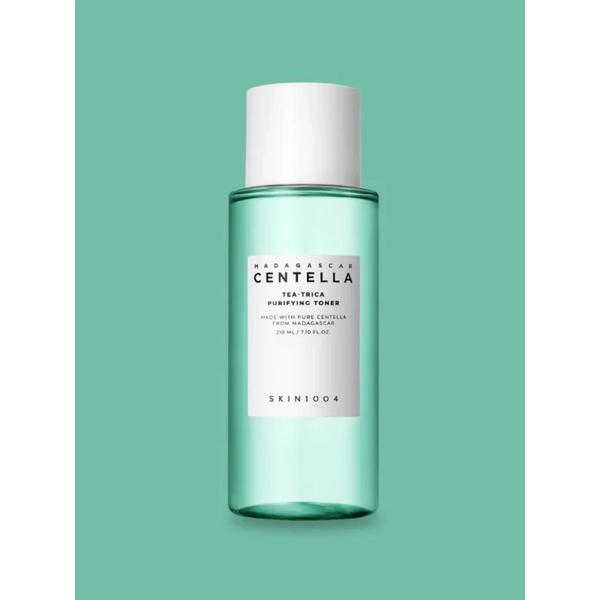 Embalagem do tónico purificante com centella asiatica e tea tree