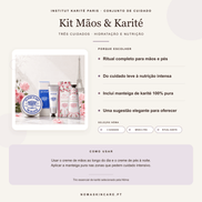 Benefícios e modo de uso — Kit Mãos & Karité · Institut Karité Paris