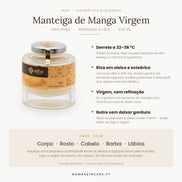 Características e benefícios — Manteiga de Manga Virgem Biológica · ISHA