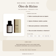 Benefícios e modo de uso — Óleo de Rícino 100% Biológico e Prensado a Frio · MORE NATURAL