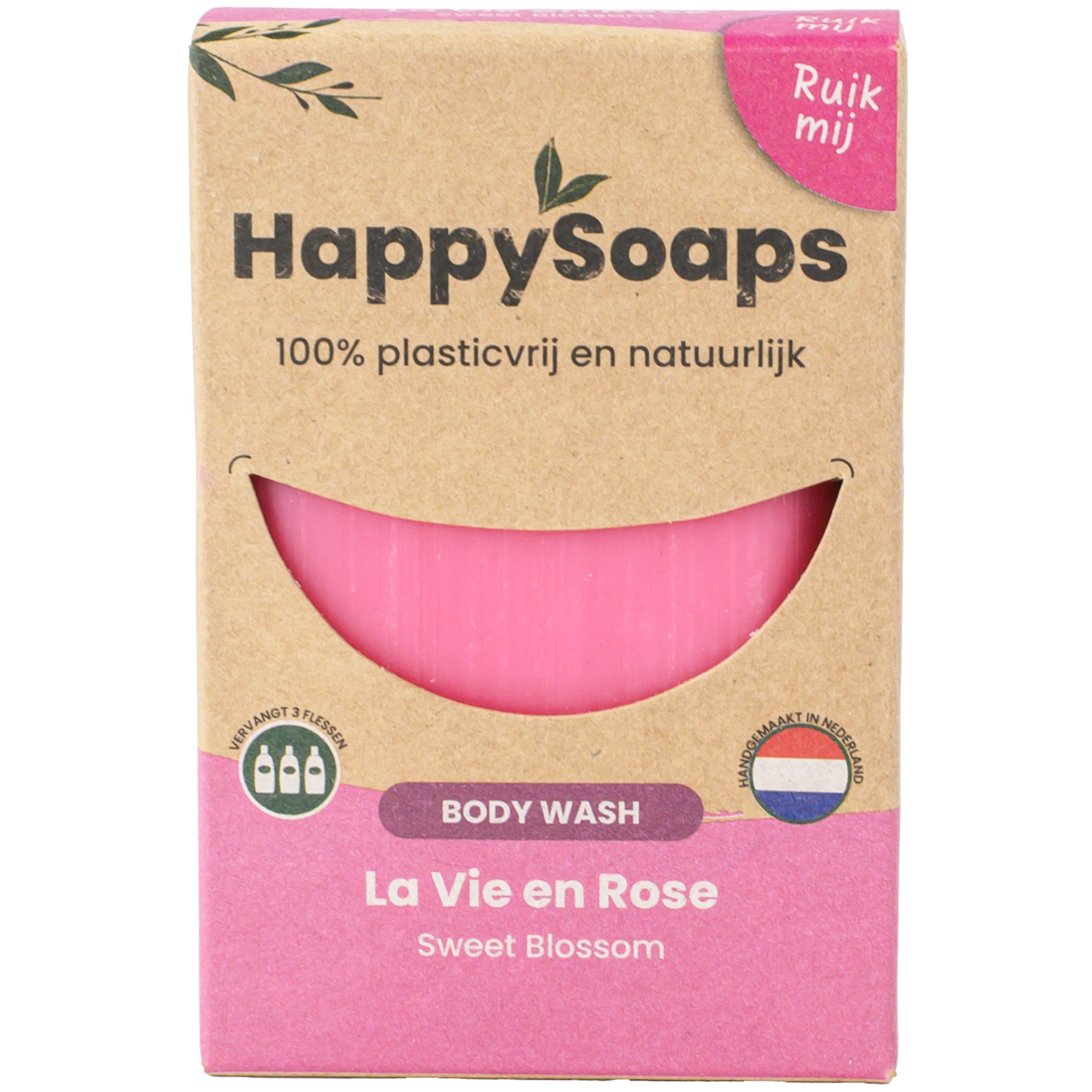 Sabonete Corporal com Aroma de Rosa e Óleo de Gerânio · HappySoaps · 100 g