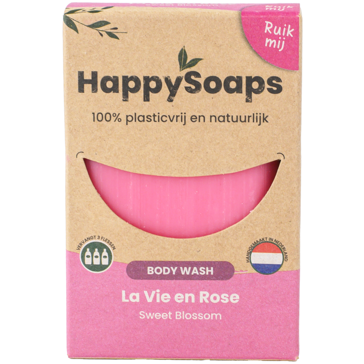 Sabonete Corporal com Aroma de Rosa e Óleo de Gerânio · HappySoaps · 100 g