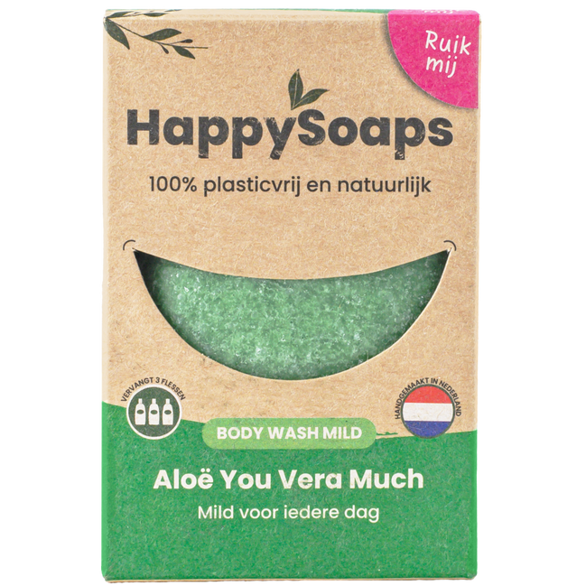 Sabonete Corporal de Aloé Vera para Uso Diário · HappySoaps · 70 g